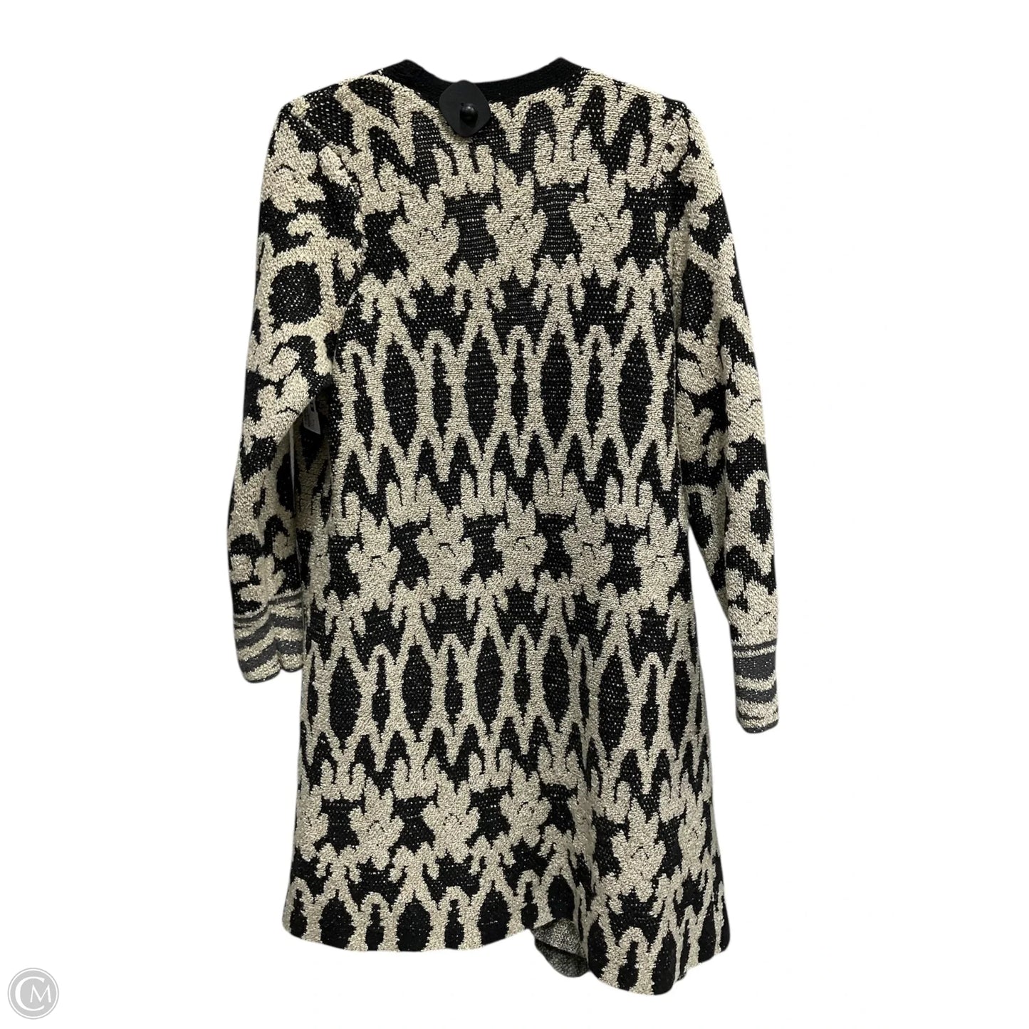 Cardigan By Lucky Brand In Black & Cream, Size: 1x