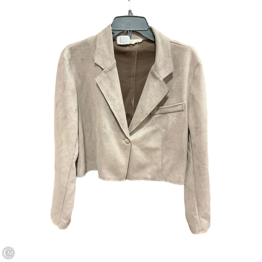 Blazer By Fashion On Earth In Tan, Size: M