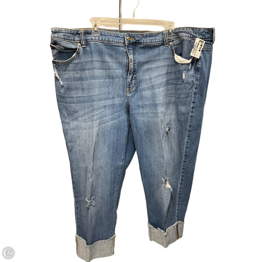 Jeans Boyfriend By Jennifer Lopez In Blue, Size: 24
