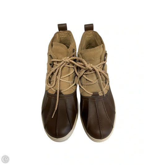 Boots Ankle Flats By Koolaburra By Ugg In Brown & Tan, Size: 9