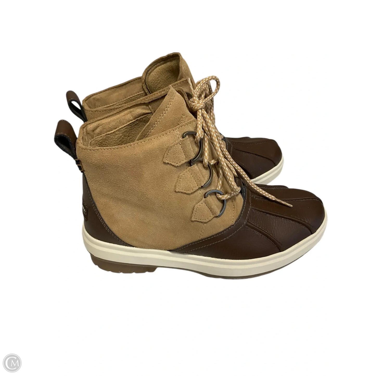 Boots Ankle Flats By Koolaburra By Ugg In Brown & Tan, Size: 9