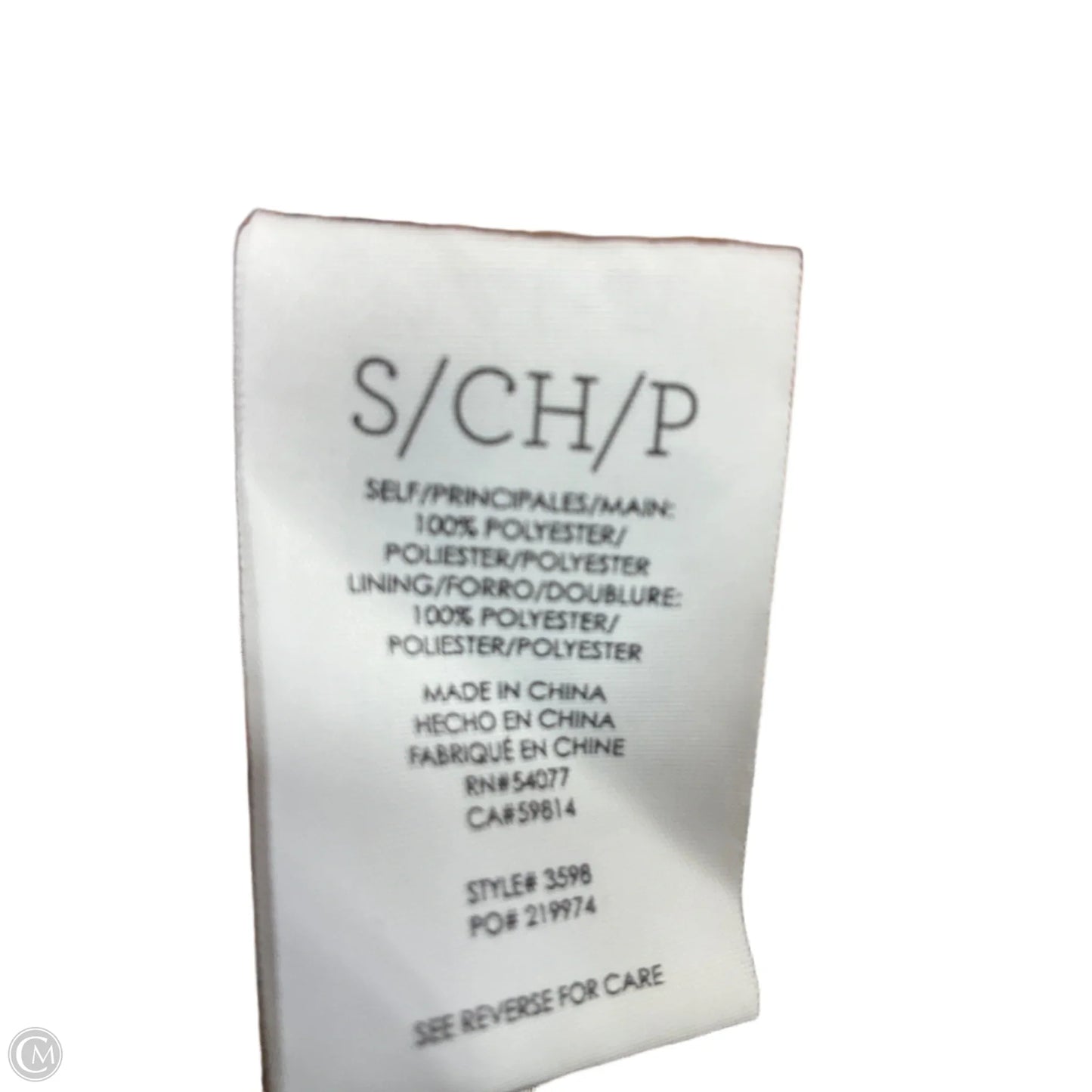 Top Short Sleeve By Cabi In White & Yellow, Size: S