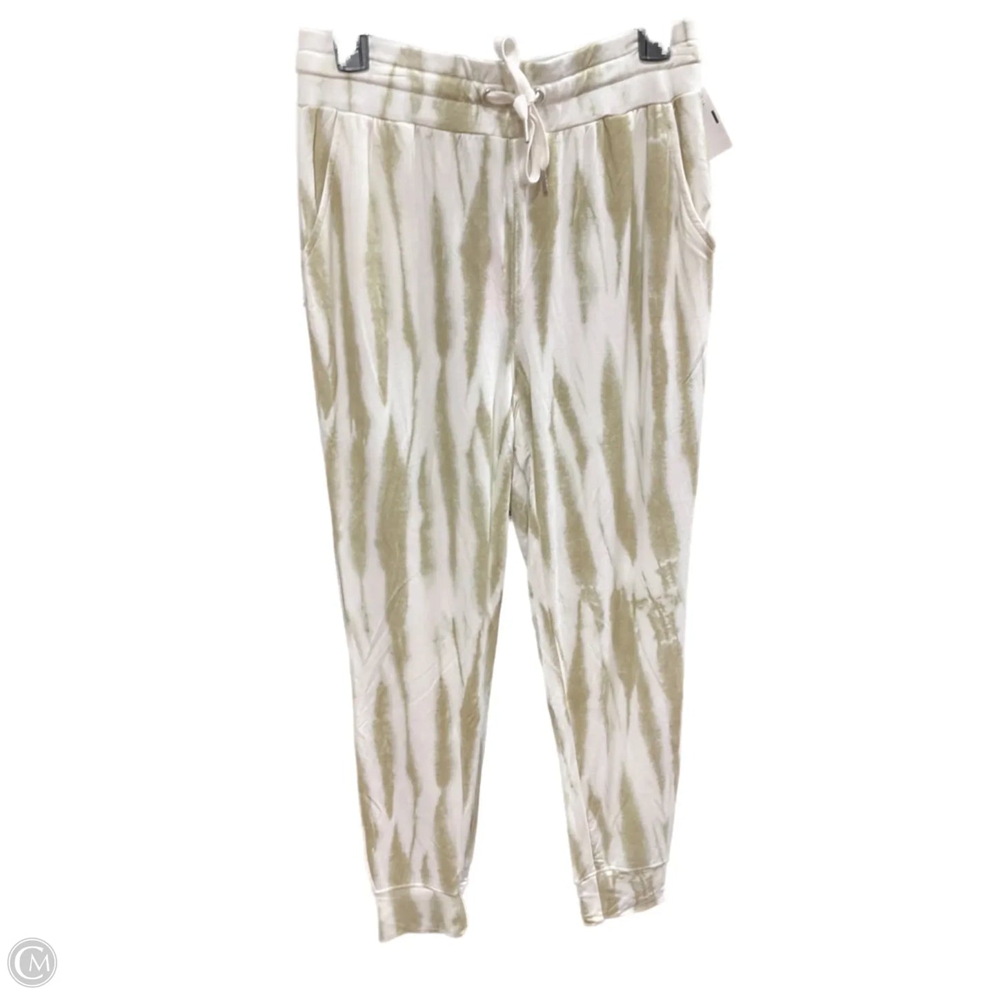 Pants Joggers By Rachel Zoe In Green & White, Size: S