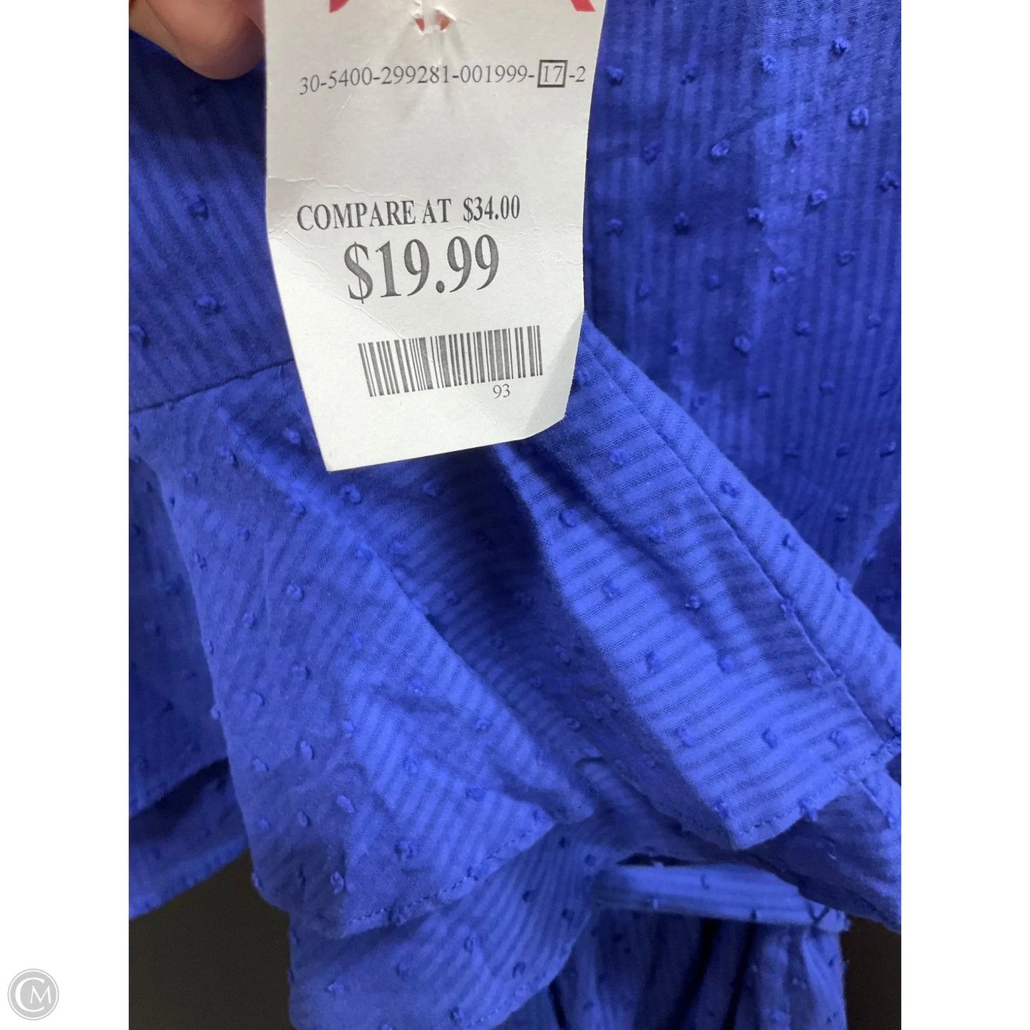 Dress Casual Midi By Nine West In Blue, Size: 16