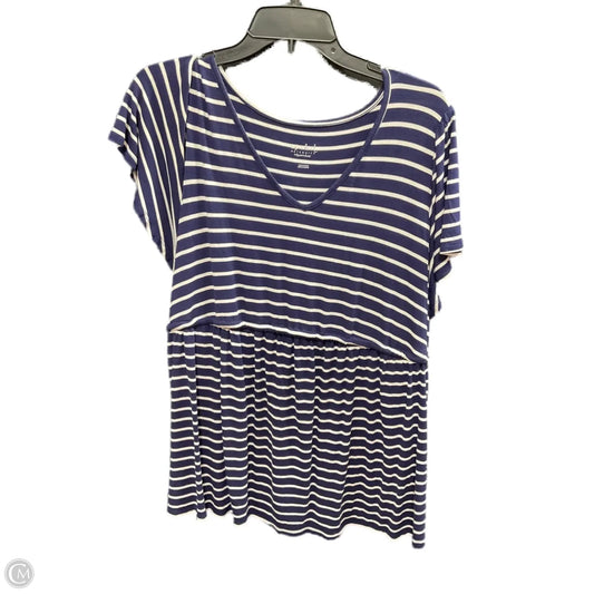 Maternity Top Short Sleeve By Isabel Maternity, Size: L
