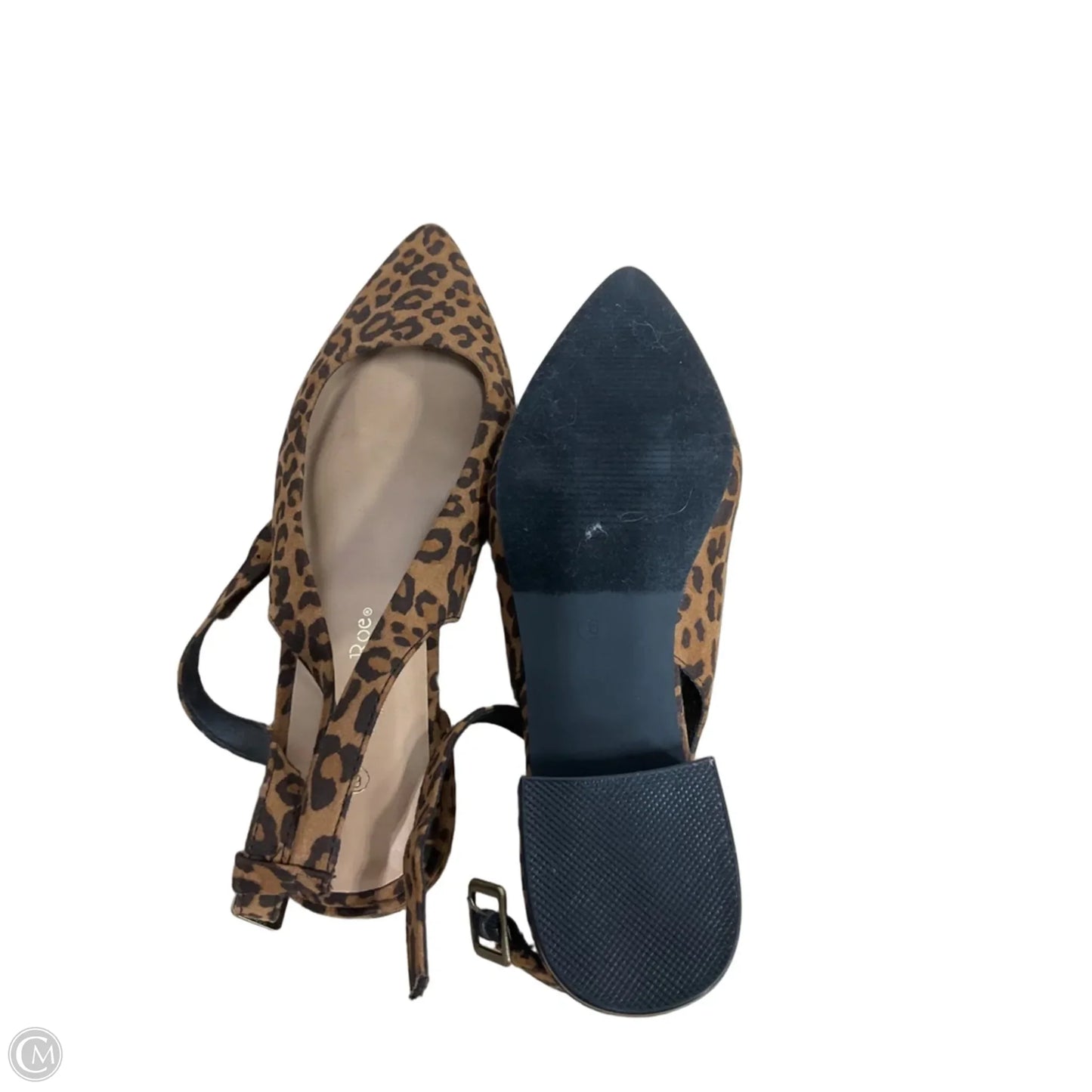 Shoes Heels Kitten By Ophelia Roe In Animal Print, Size: 6