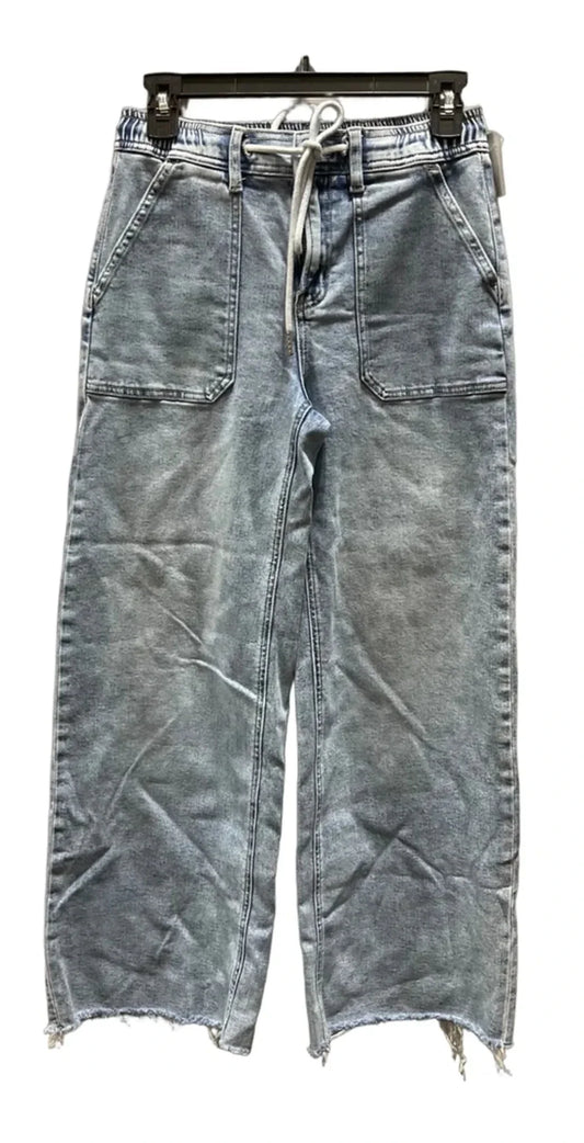 Jeans Wide Leg By Flying Monkey In Blue Denim, Size: 4