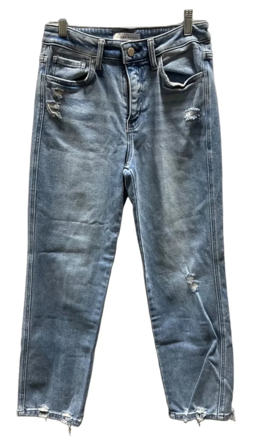 Jeans Straight By Flying Monkey In Blue Denim, Size: 4