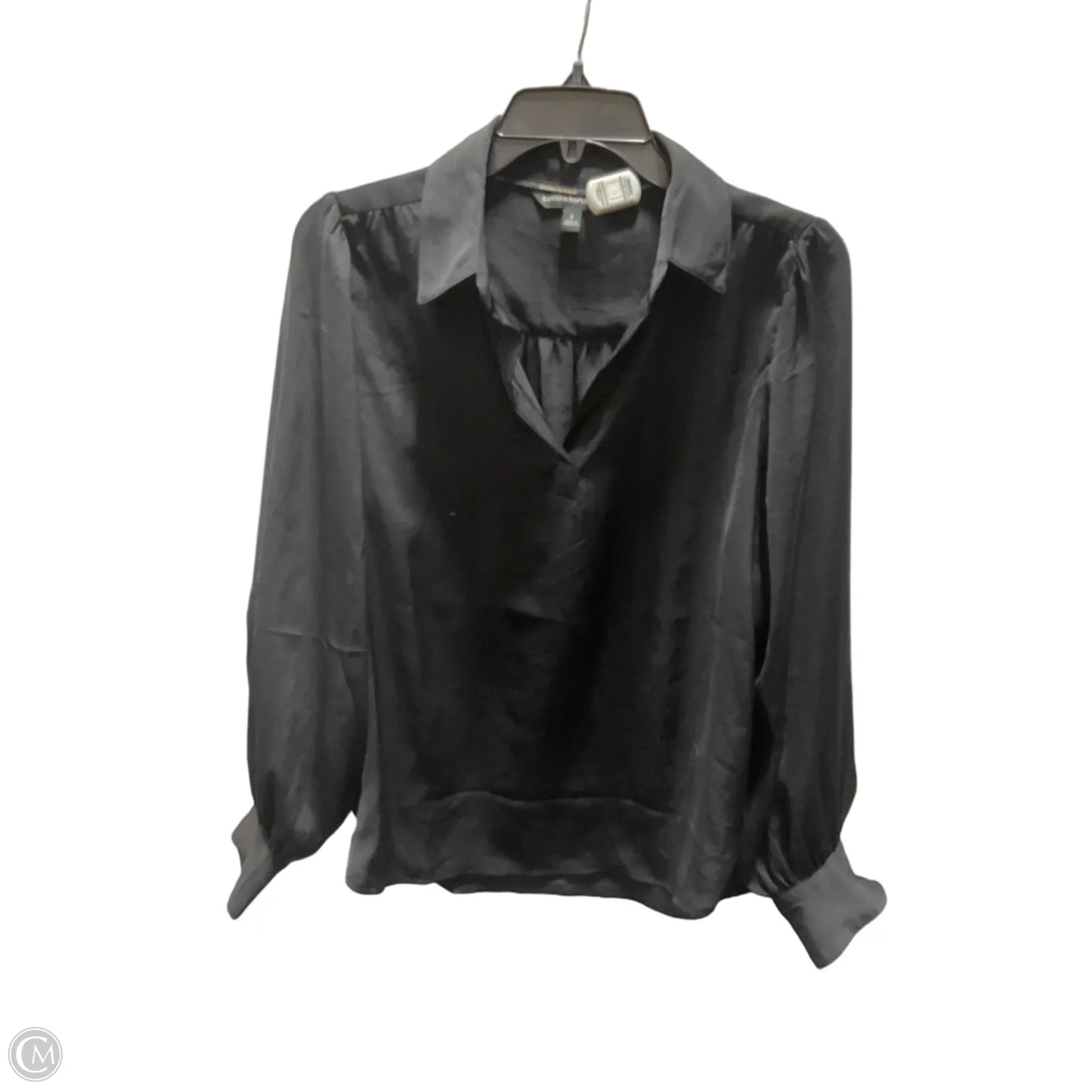 Top Long Sleeve By Banana Republic In Black, Size: S