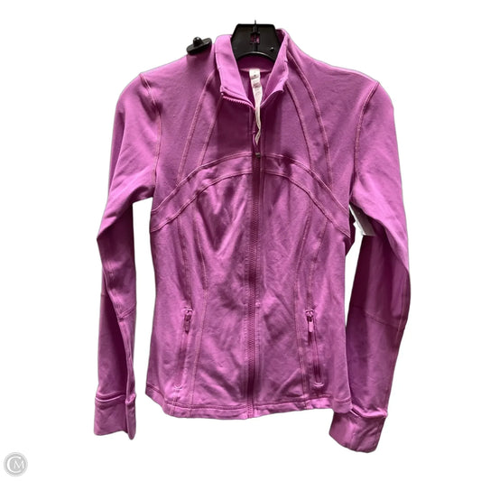 Athletic Jacket By Lululemon In Pink, Size: 6