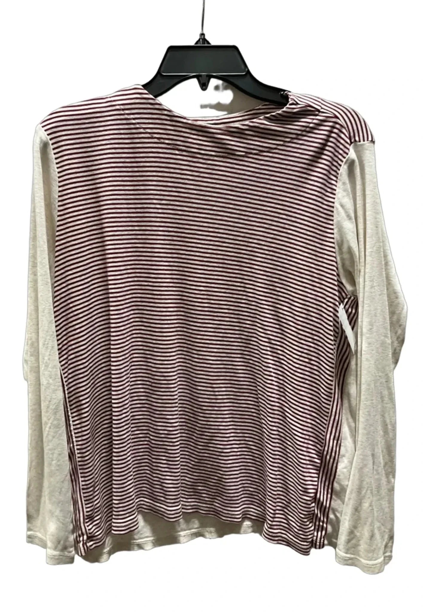 Top Long Sleeve By J. Jill In Striped Pattern, Size: L