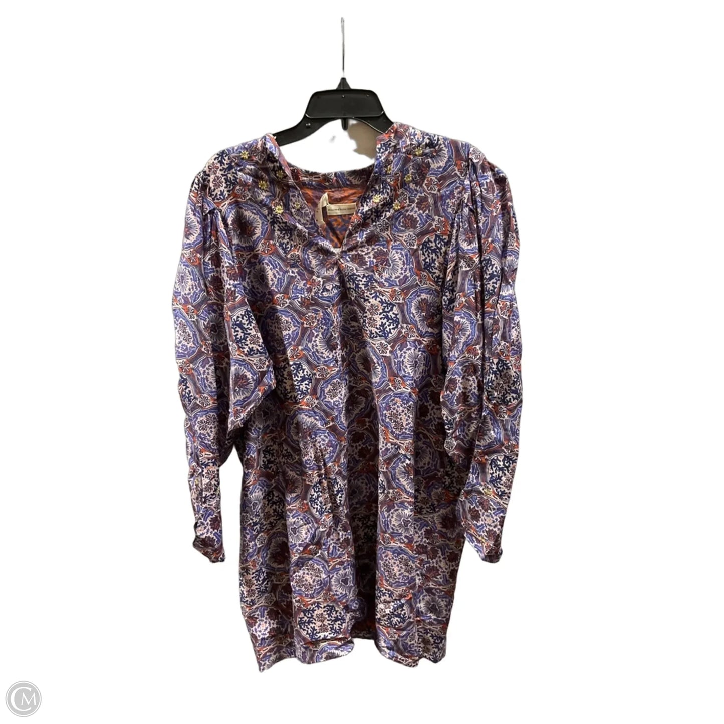 Dress Casual Short By Cma In Orange & Purple, Size: M
