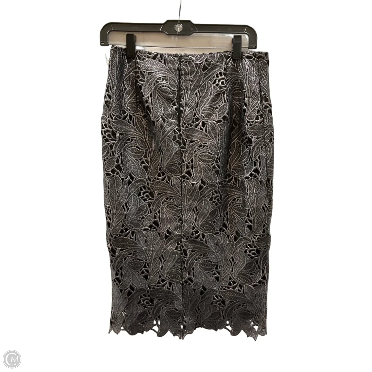 Skirt Midi By White House Black Market In Silver, Size: 6