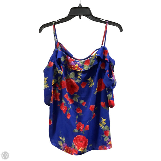 Top Sleeveless By Skies Are Blue In Floral Print, Size: Xl