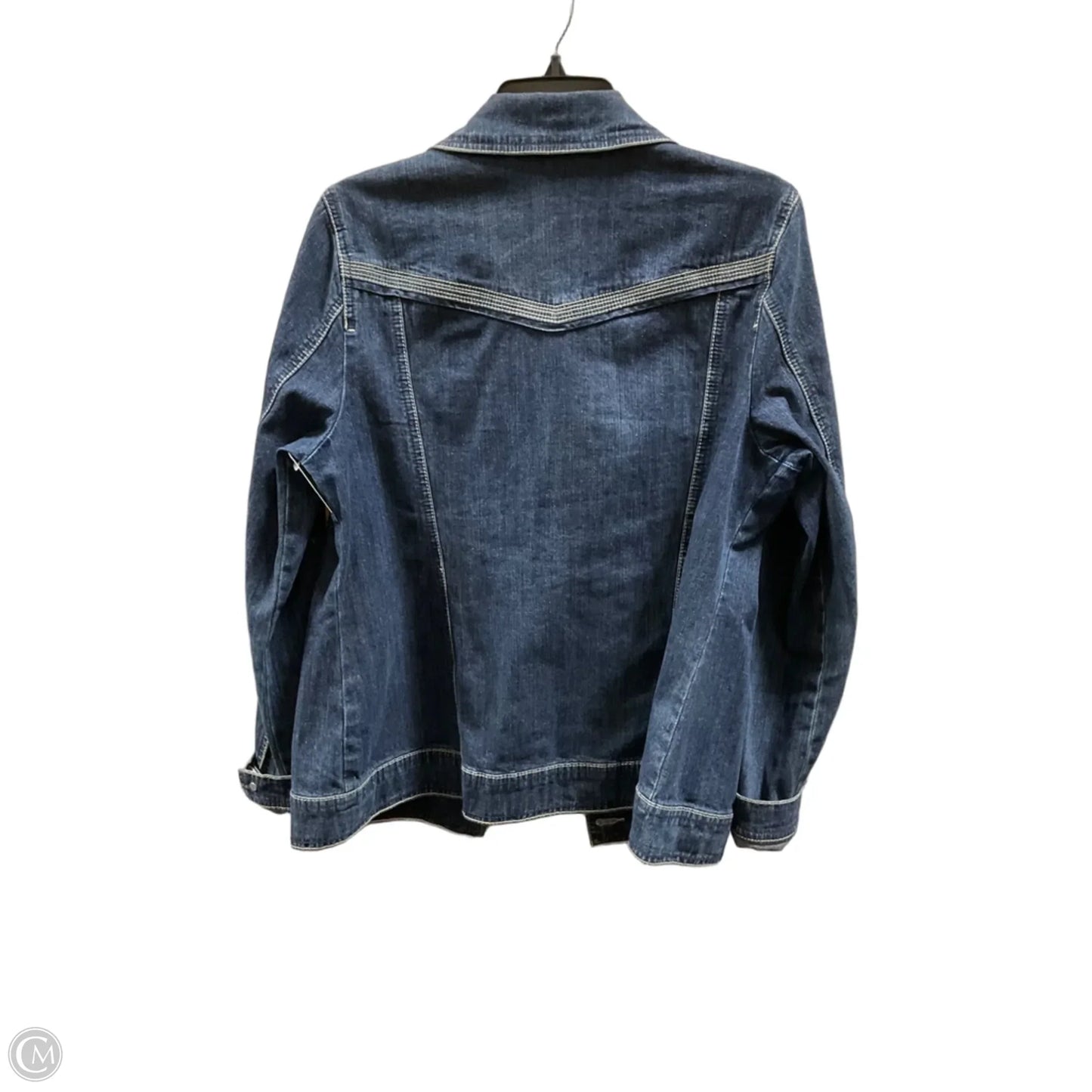 Jacket Denim By Laura Ashley In Blue Denim, Size: M