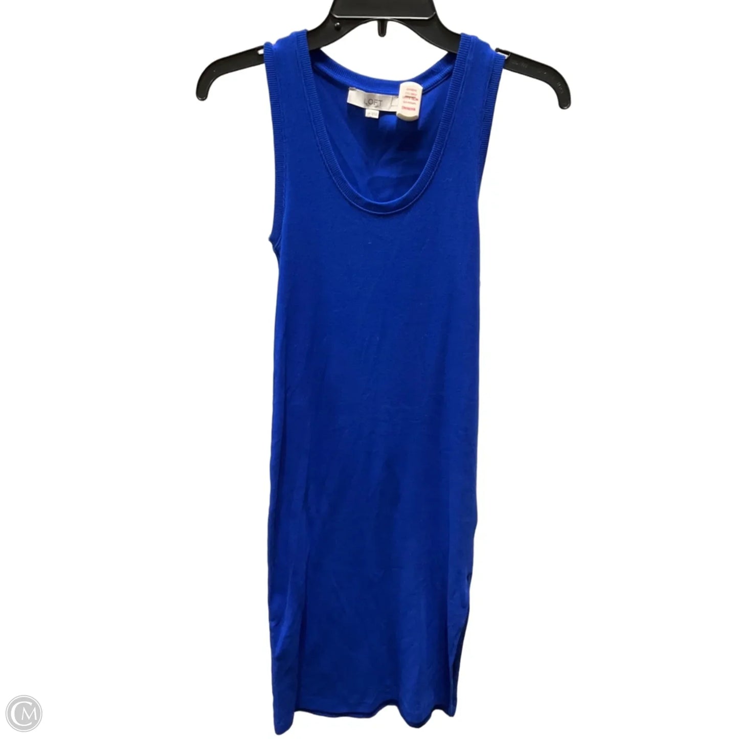 Dress Casual Midi By Loft In Blue, Size: S
