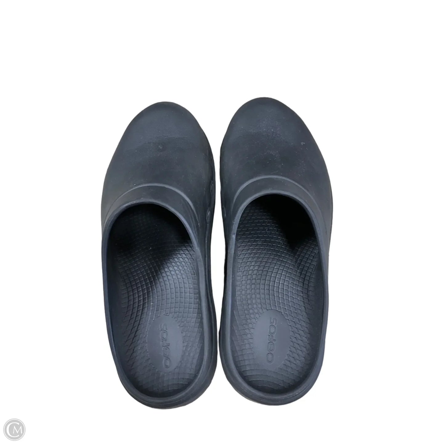 Shoes Flats By Crocs In Black, Size: 8