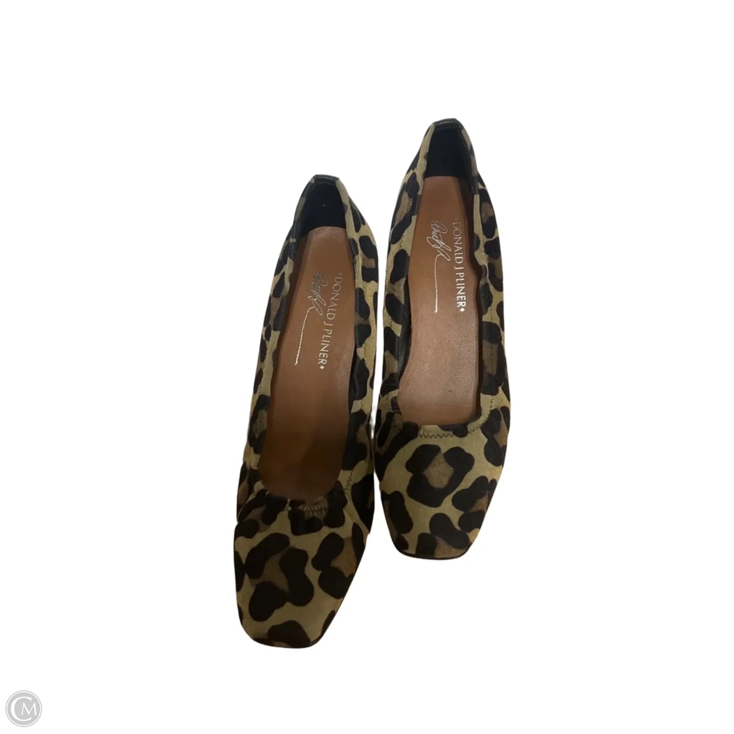 Shoes Heels Kitten By Donald Pliner In Animal Print, Size: 6.5