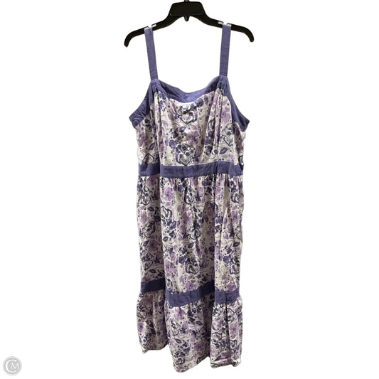 Dress Casual Maxi By Lane Bryant In Purple, Size: 20
