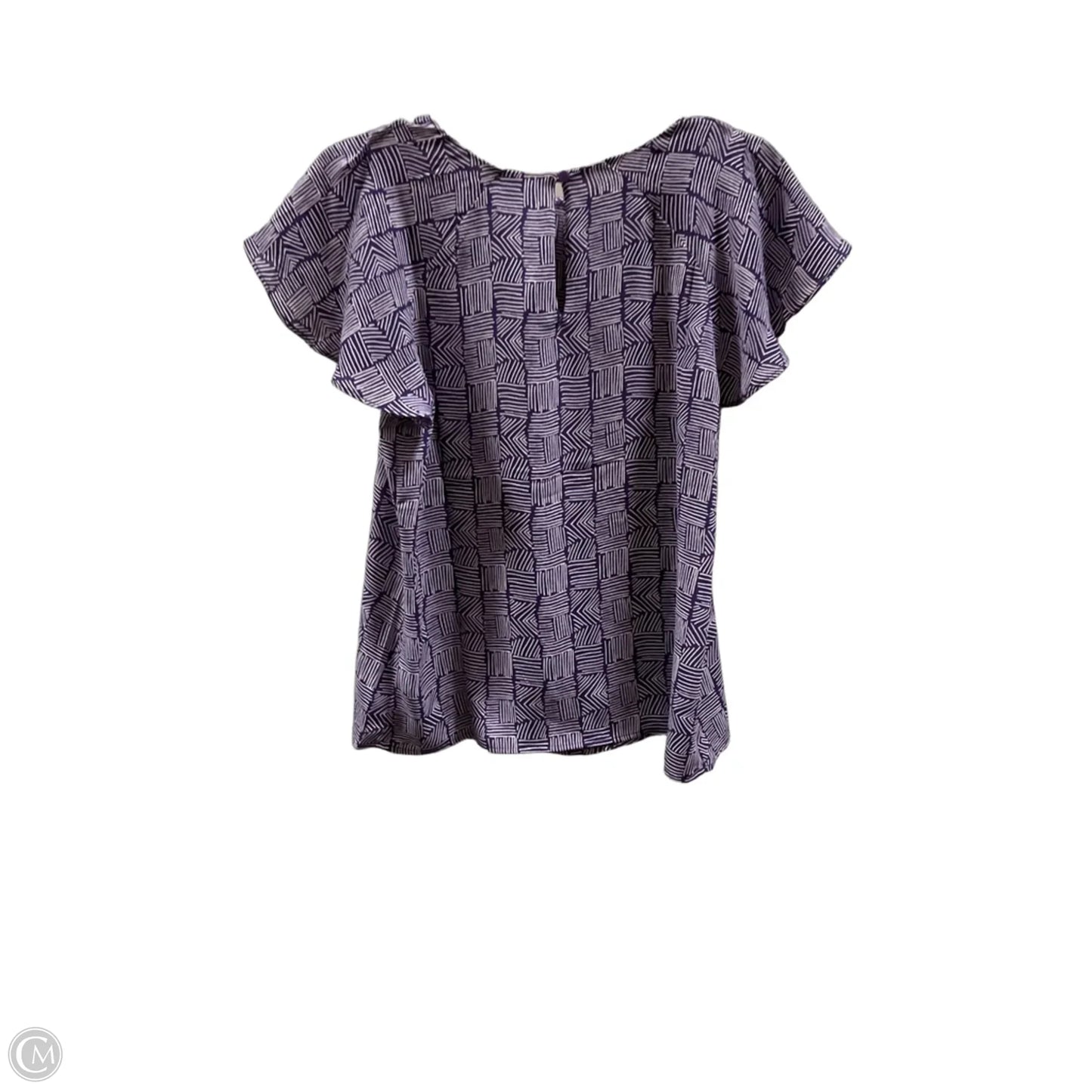 Top Short Sleeve By Worthington In Purple, Size: M