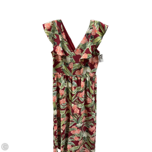 Jumpsuit By Ann Taylor In Floral Print, Size: 4