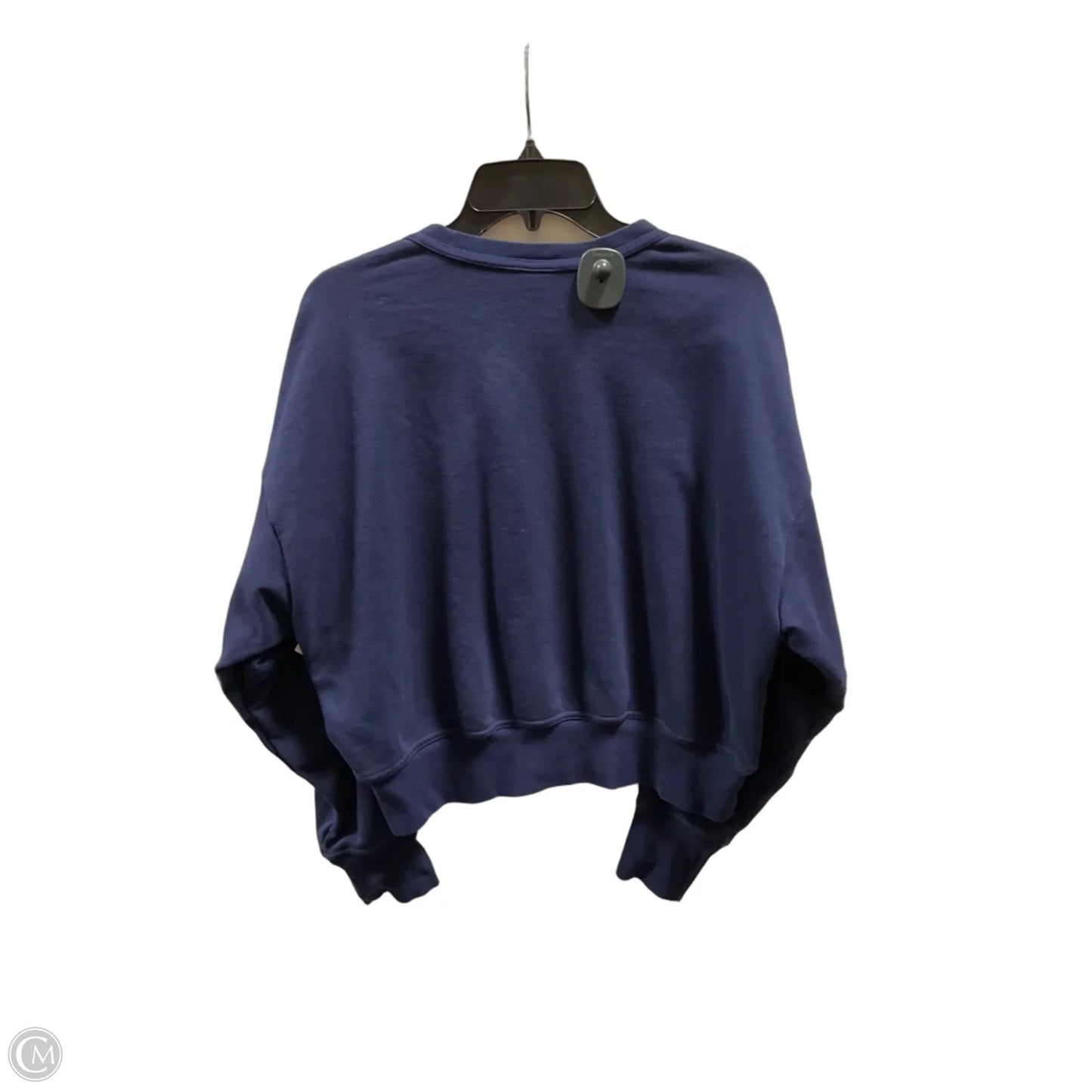 Athletic Sweatshirt Crewneck By Nike In Navy, Size: L