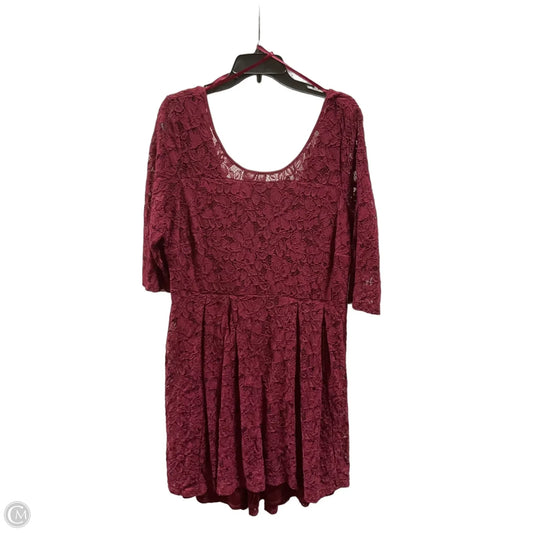 Dress Party Midi By Lane Bryant In Red, Size: 22