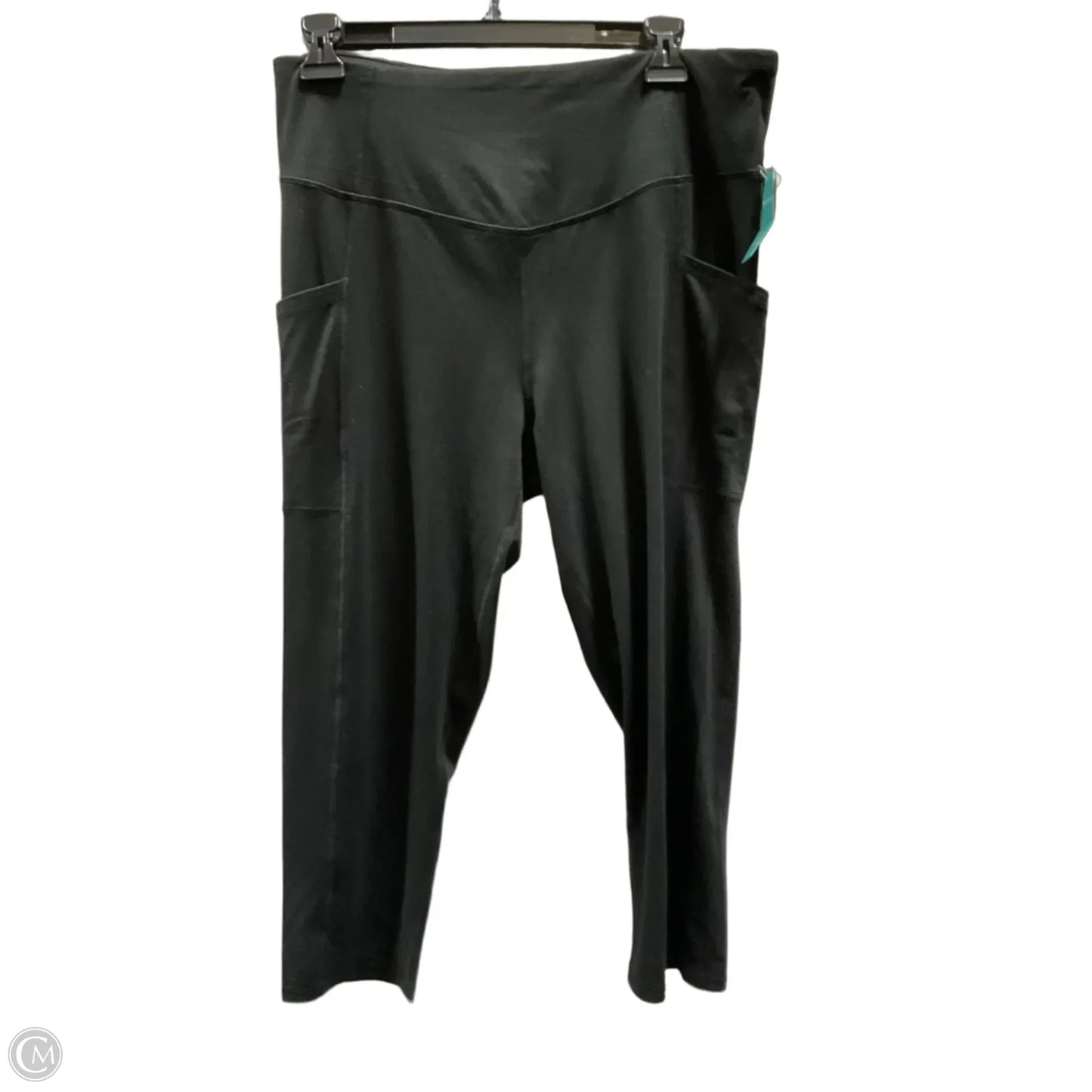 Athletic Leggings Capris By Maurices In Black, Size: L