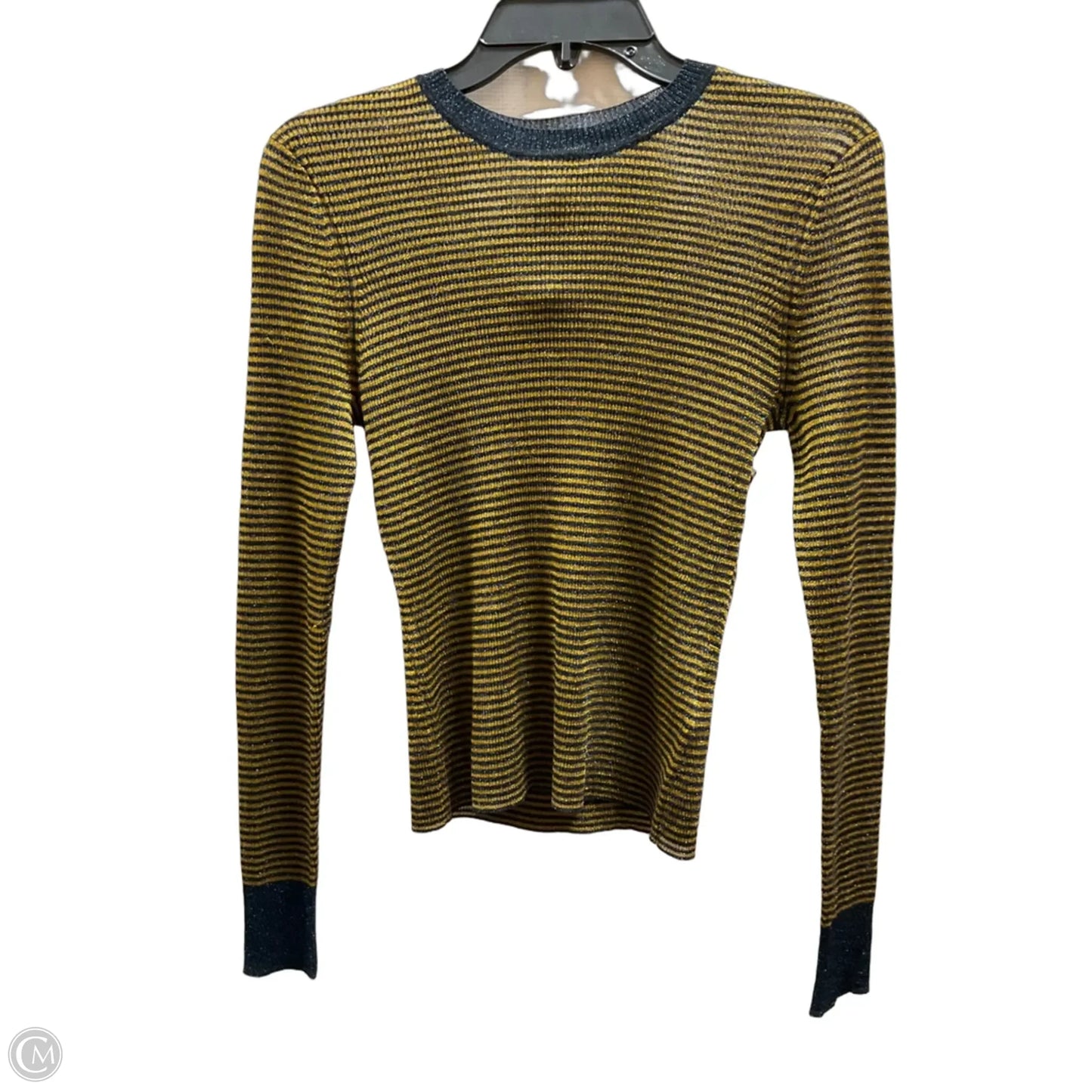 Top Long Sleeve By Rag And Bone In Striped Pattern, Size: S