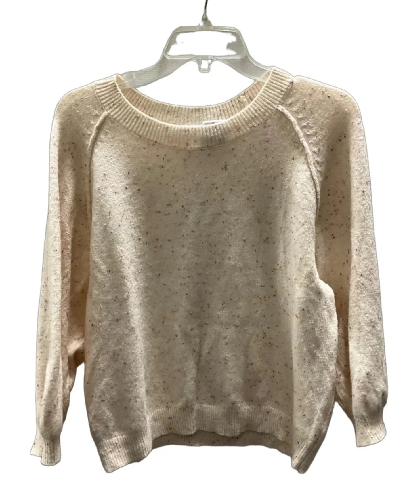 Top Long Sleeve By Loft In Cream, Size: M