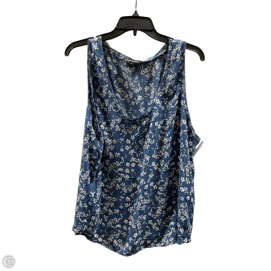 Top Sleeveless By Banana Republic In Blue, Size: Xl