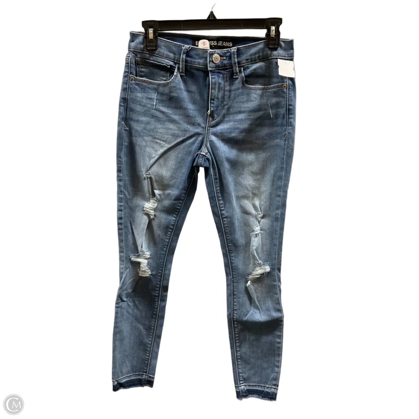 Jeans Skinny By Express In Blue, Size: 4