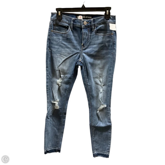 Jeans Skinny By Express In Blue, Size: 4
