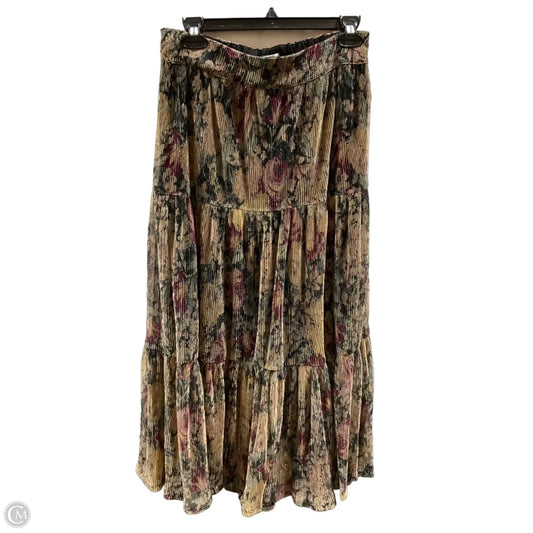 Skirt Maxi By Lc Lauren Conrad In Gold, Size: M