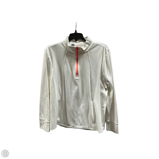 Athletic Top Long Sleeve Collar By Talbots In White, Size: Xl