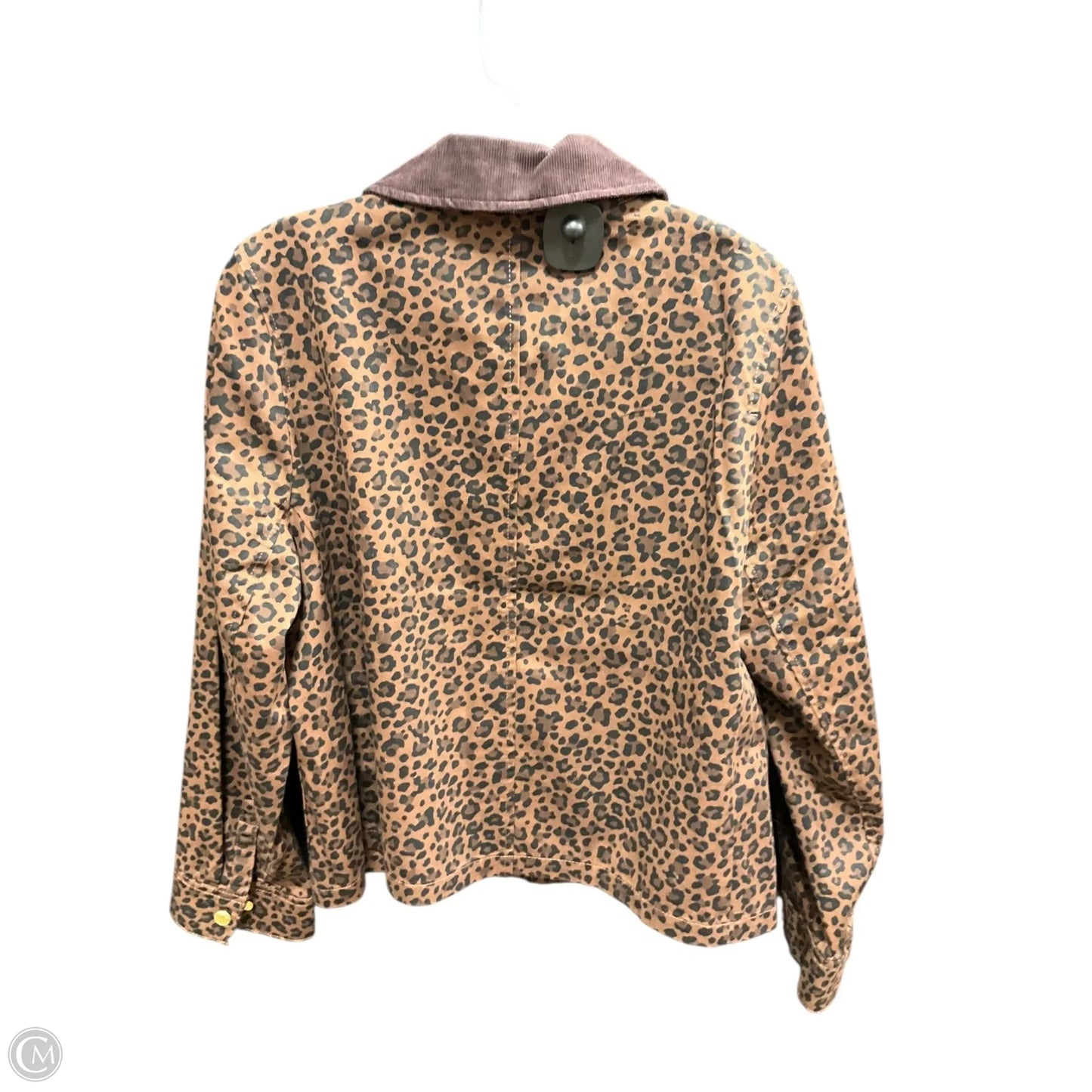 Jacket Denim By J. Crew In Leopard Print, Size: S