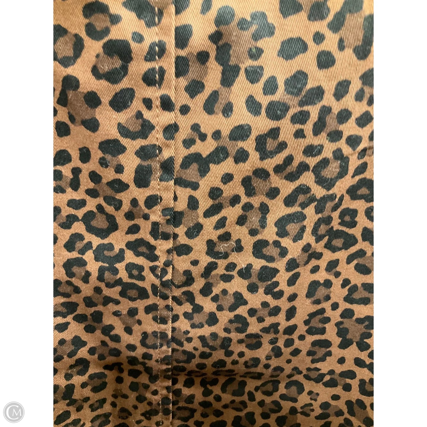 Jacket Denim By J. Crew In Leopard Print, Size: S