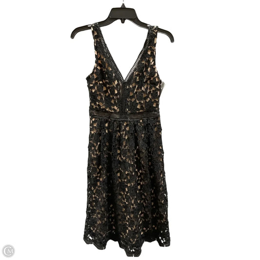 Dress Casual Midi By Giani Bernini In Black & Tan, Size: M