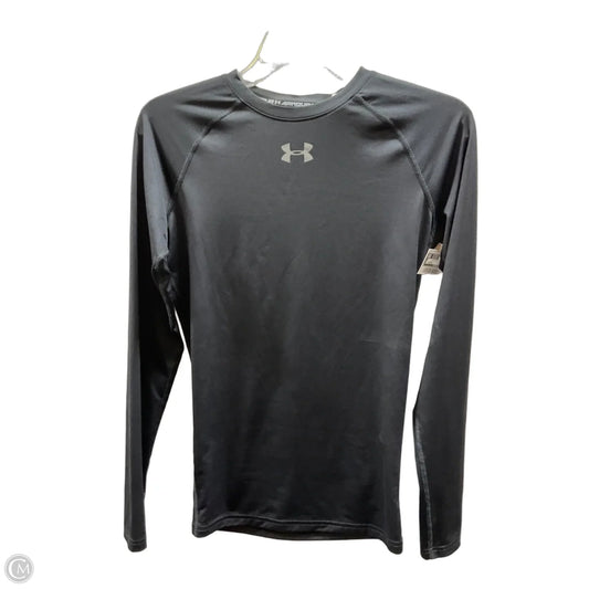 Athletic Top Long Sleeve Crewneck By Under Armour In Black, Size: Xs