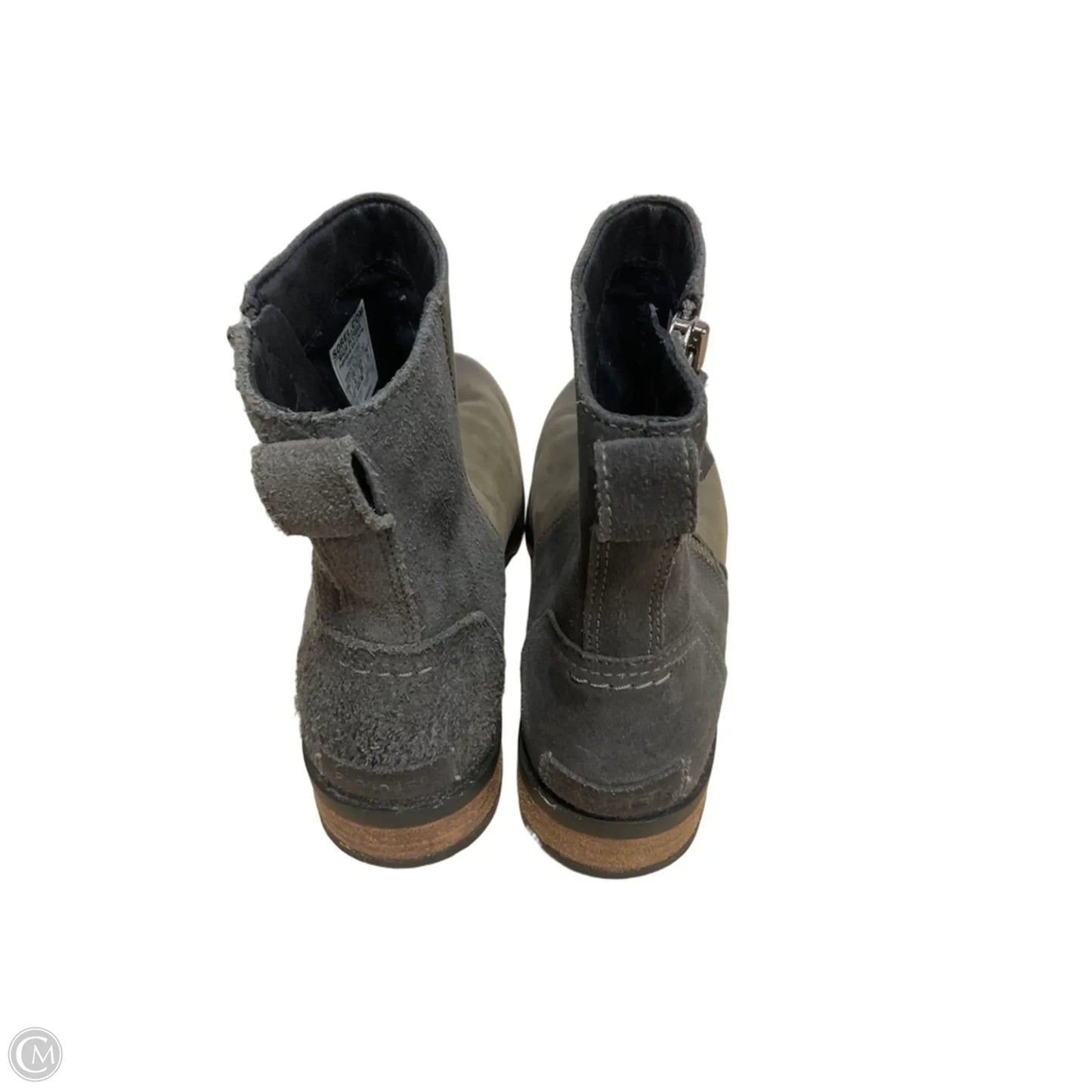 Boots Ankle Flats By Sorel In Green & Grey, Size: 8
