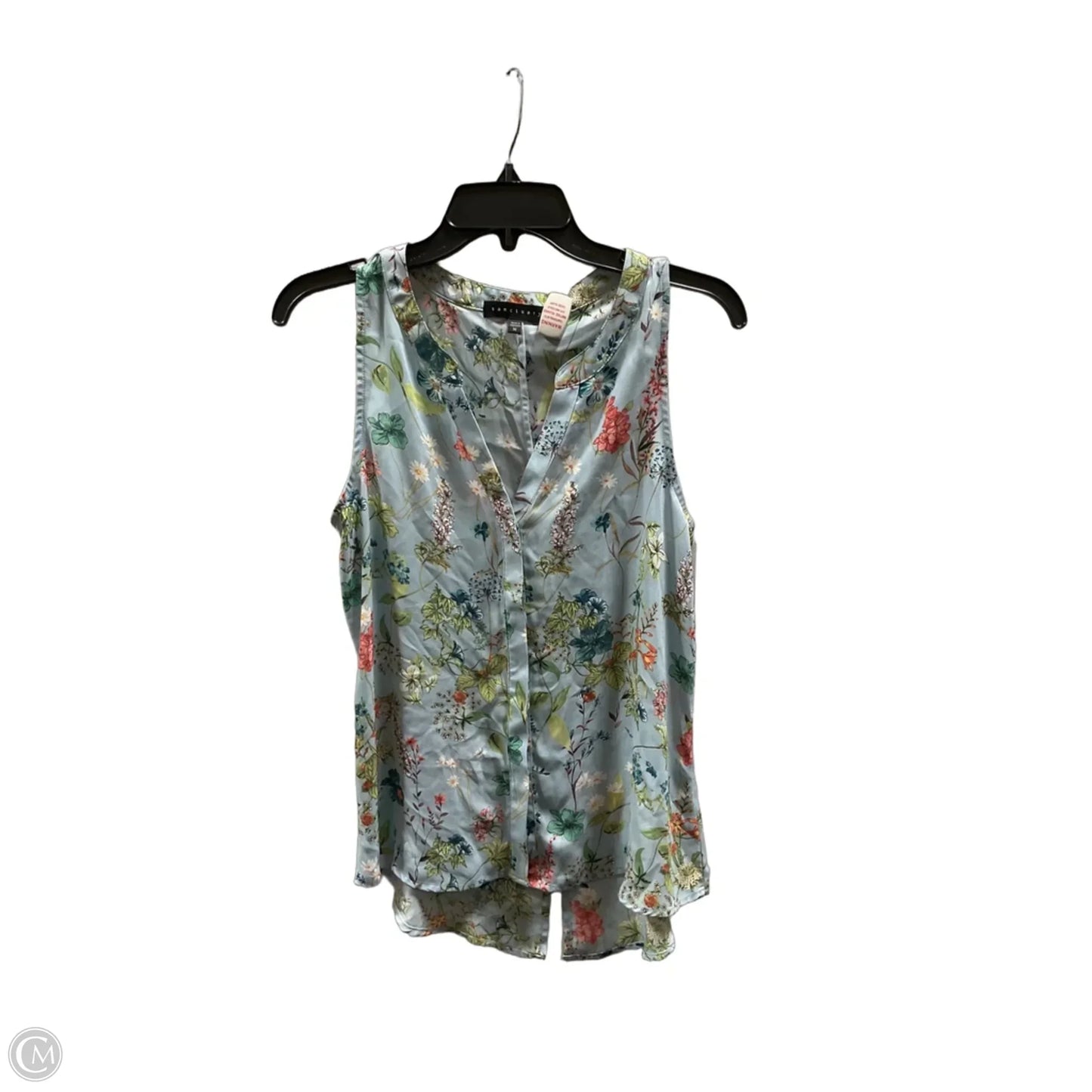 Top Sleeveless By Sanctuary In Floral Print, Size: M