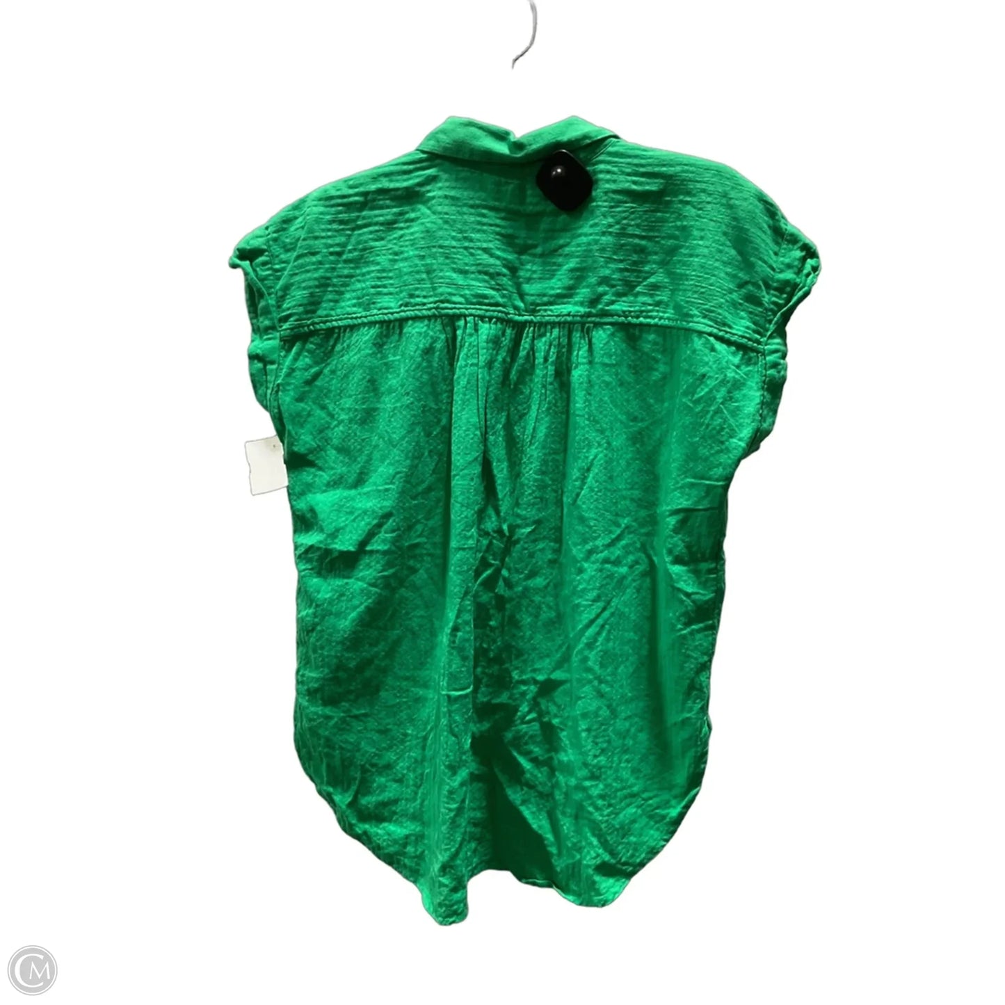 Blouse Short Sleeve By Loft In Green, Size: S