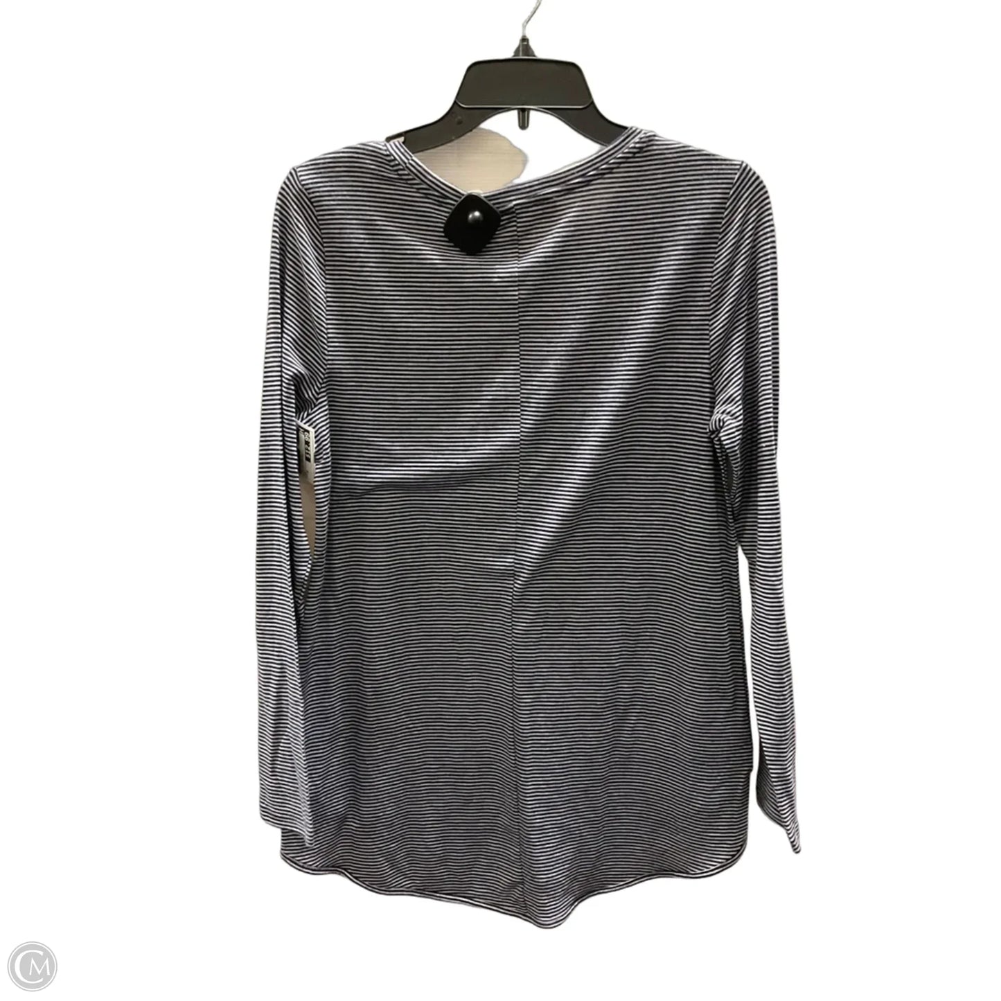 Top Long Sleeve Basic By Loft In Striped Pattern, Size: M
