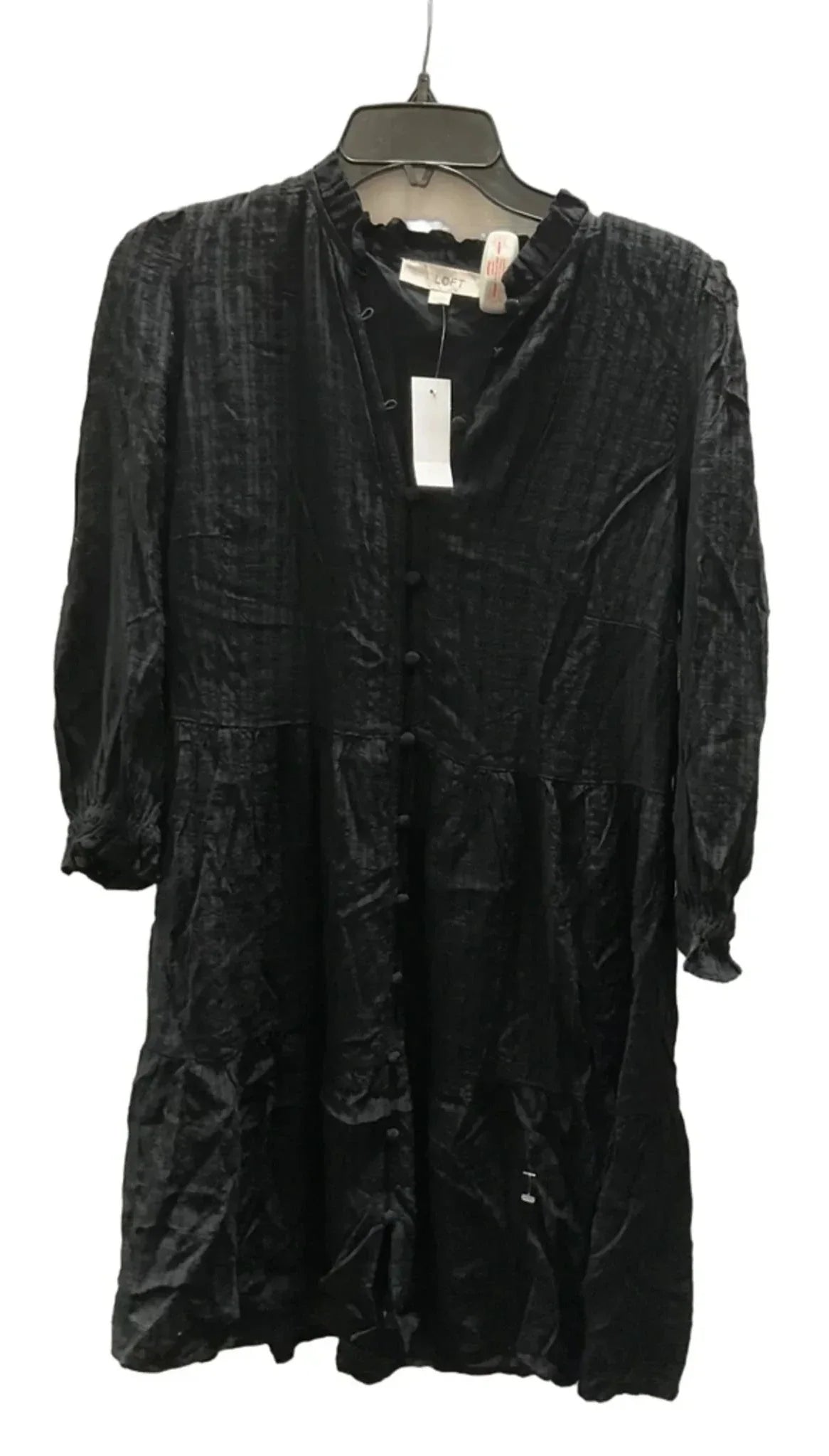 Dress Casual Midi By Loft In Black, Size: M