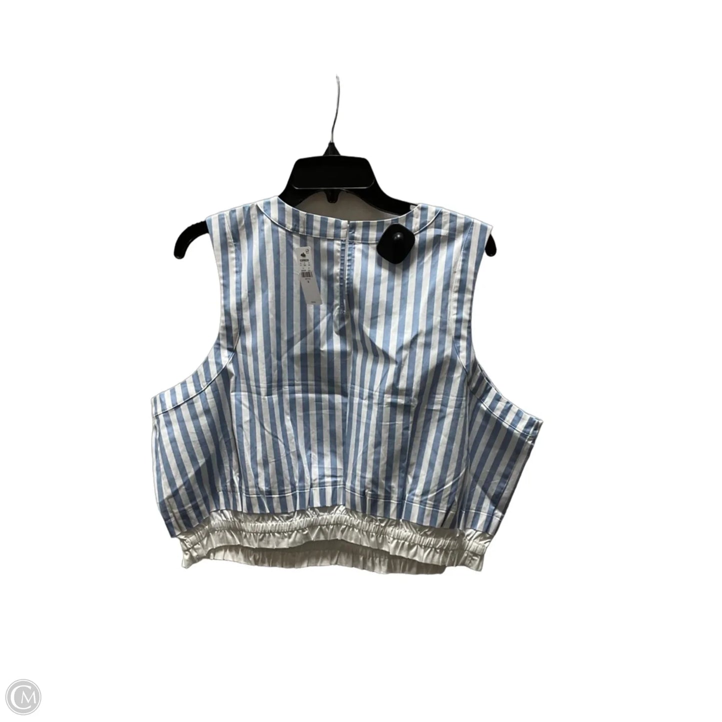 Top Sleeveless By Express In Striped Pattern, Size: Xl