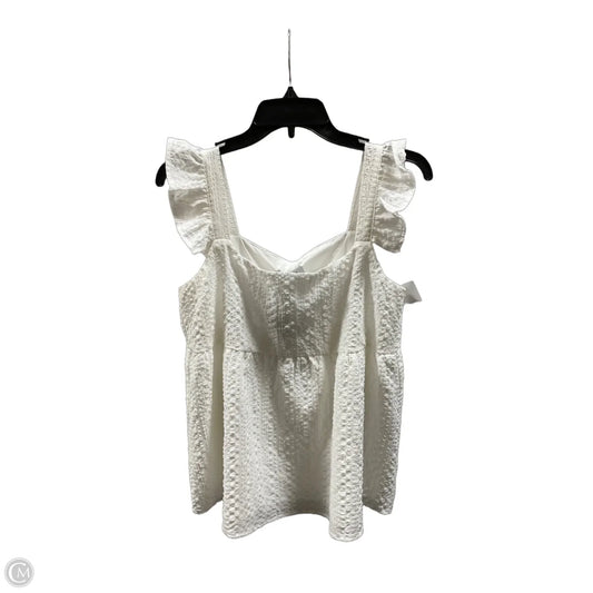 Top Sleeveless By Gilli In Cream, Size: S
