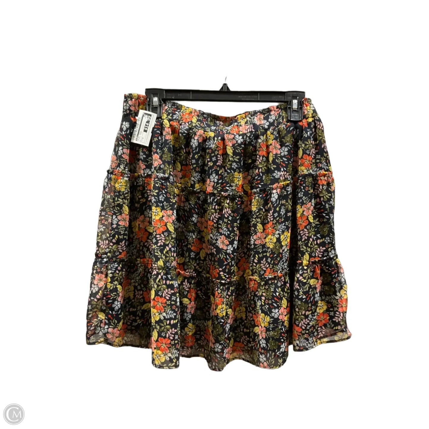 Skirt Midi By Loft In Floral Print, Size: M
