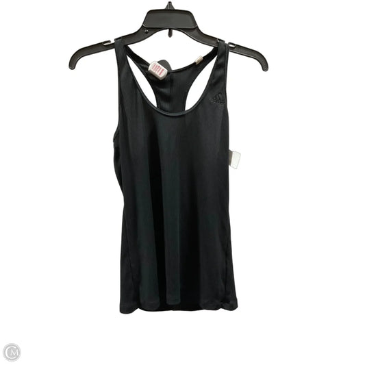 Athletic Tank Top By Adidas In Black, Size: M