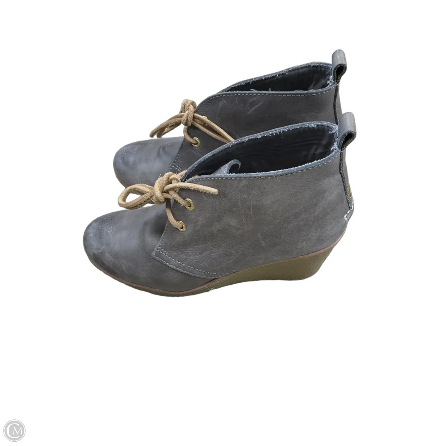 Boots Ankle Heels By Sperry In Grey, Size: 8