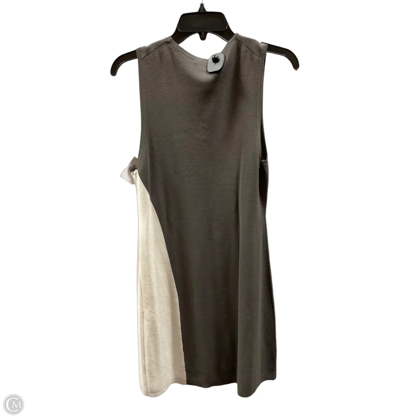 Dress Casual Midi By Theory In Grey & White, Size: M